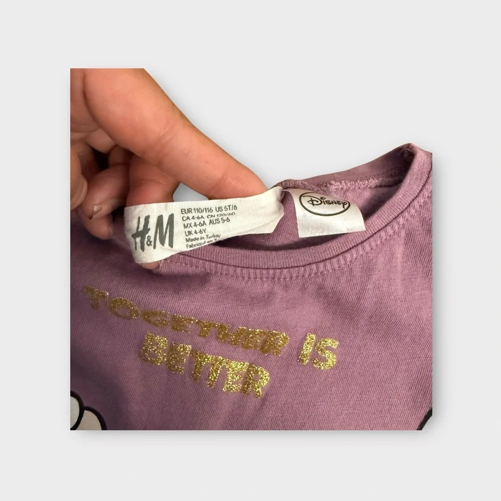 H&M x Disney Bambi Bunny Graphic Purple Dress